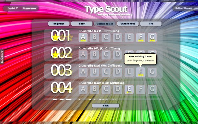 Typing Scout Better Typing! :)  from Chrome web store to be run with OffiDocs Chromium online