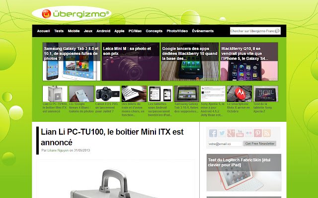 Ubergizmo en Français  from Chrome web store to be run with OffiDocs Chromium online