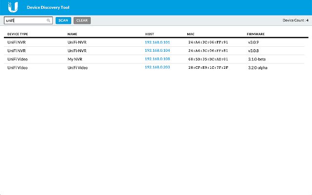 Ubiquiti Device Discovery Tool  from Chrome web store to be run with OffiDocs Chromium online