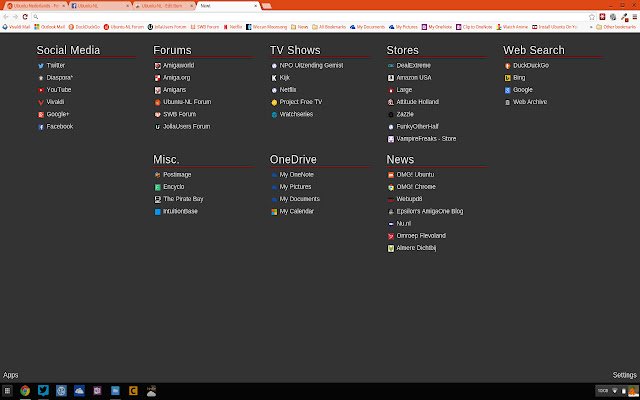 Ubuntu NL  from Chrome web store to be run with OffiDocs Chromium online