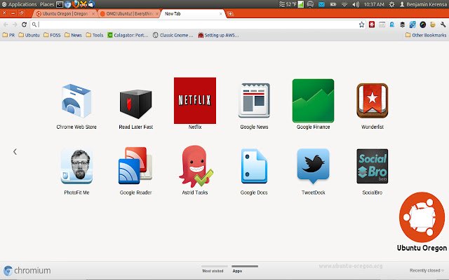 Ubuntu Oregon  from Chrome web store to be run with OffiDocs Chromium online