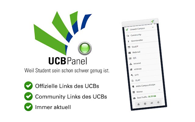 UCB Panel  from Chrome web store to be run with OffiDocs Chromium online