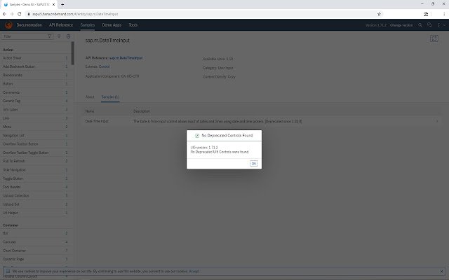 UI5 Deprecated Control Checker from Chrome web store to be run with OffiDocs Chromium online UI5 Deprecated Control Checker from Chrome web store to be run with OffiDocs Chromium online