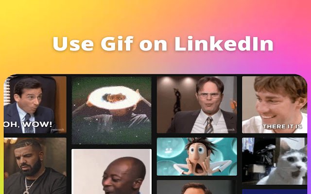 Unicat LinkedIn GIF comment picker  from Chrome web store to be run with OffiDocs Chromium online