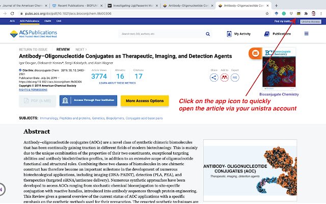 Unistra Access  from Chrome web store to be run with OffiDocs Chromium online