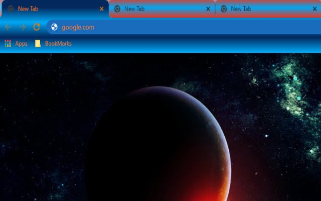 Unknown Space Blue/Orange 1920X1080  from Chrome web store to be run with OffiDocs Chromium online