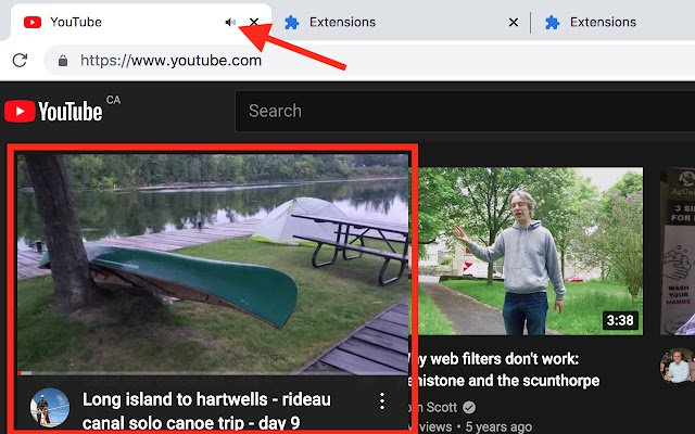 Unmute YouTube Video Cards  from Chrome web store to be run with OffiDocs Chromium online