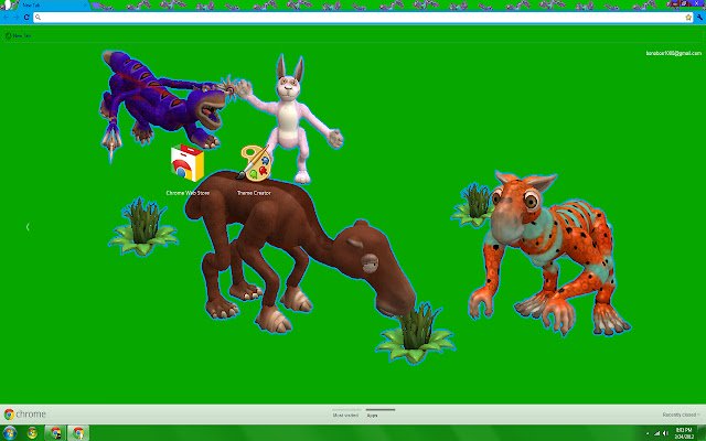 Unofficial SPORE Theme  from Chrome web store to be run with OffiDocs Chromium online