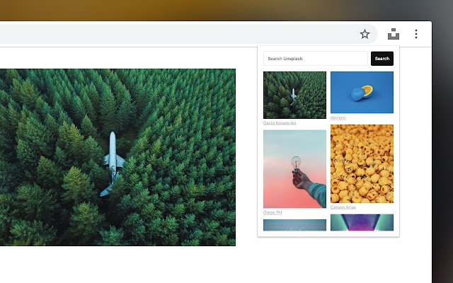 Unsplash For Chrome  from Chrome web store to be run with OffiDocs Chromium online