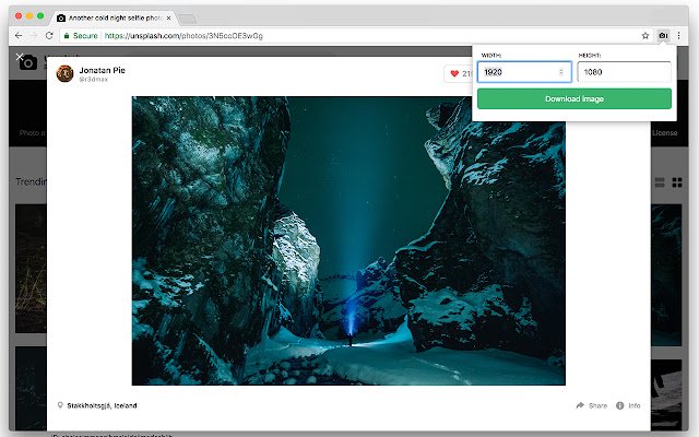 Завантажувач зображень Unsplash із веб-магазину Chrome для запуску з OffiDocs Chromium онлайн