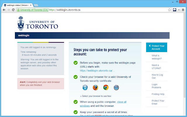 UofT Portal Auto Login  from Chrome web store to be run with OffiDocs Chromium online