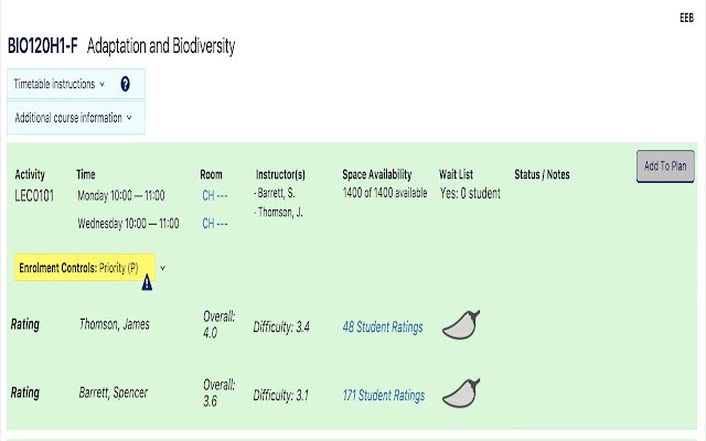 UofT Timetable Rating Embedder  from Chrome web store to be run with OffiDocs Chromium online