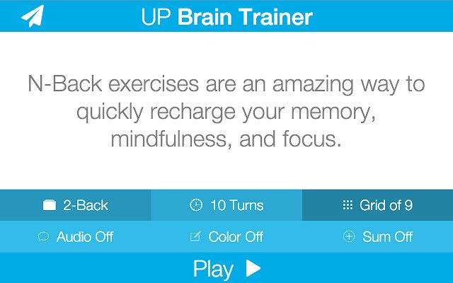 UP Brain Trainer  from Chrome web store to be run with OffiDocs Chromium online