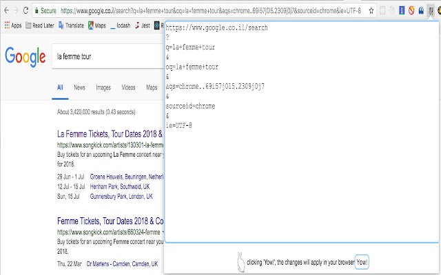 URL Rabbit Hop Over URL Fragments  from Chrome web store to be run with OffiDocs Chromium online