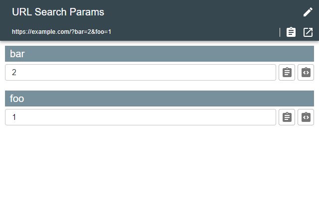 URL Search Params  from Chrome web store to be run with OffiDocs Chromium online