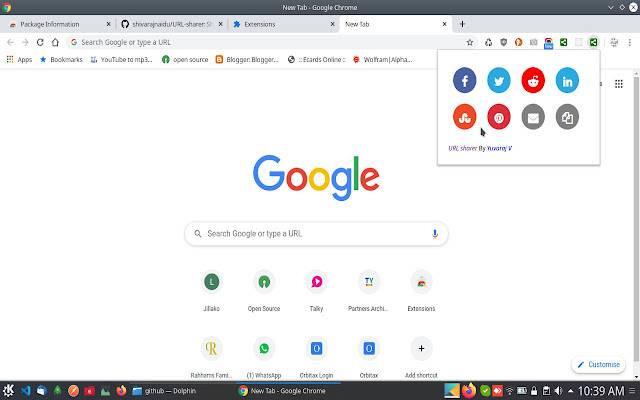 Udostępnianie adresów URL ze sklepu internetowego Chrome do uruchomienia z OffiDocs Chromium online