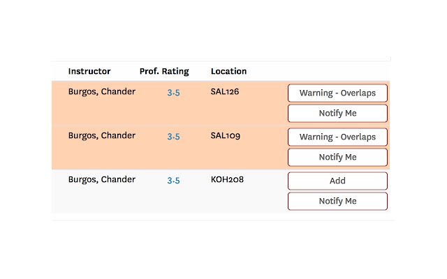 USC Schedule Helper  from Chrome web store to be run with OffiDocs Chromium online