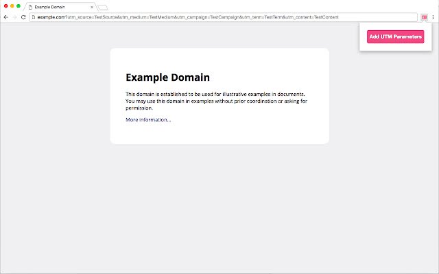 UTM Paramater Testing  from Chrome web store to be run with OffiDocs Chromium online