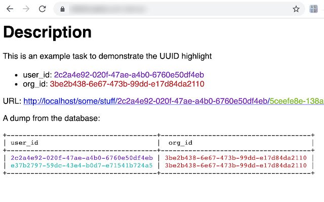 UUID highlight  from Chrome web store to be run with OffiDocs Chromium online