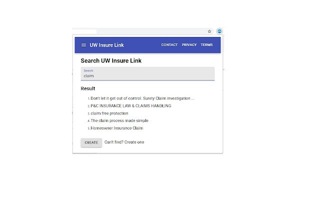 UW Insure Link mula sa Chrome web store na tatakbo sa OffiDocs Chromium online