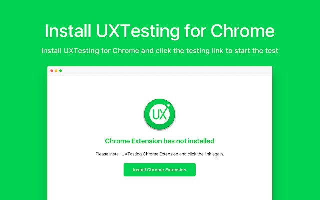 UXTesting із веб-магазину Chrome, який можна запускати за допомогою OffiDocs Chromium онлайн