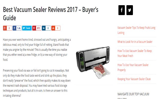 Vacuum Sealer Reviews  from Chrome web store to be run with OffiDocs Chromium online