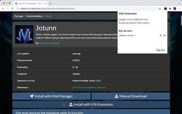 Valheim Server Hosting  from Chrome web store to be run with OffiDocs Chromium online