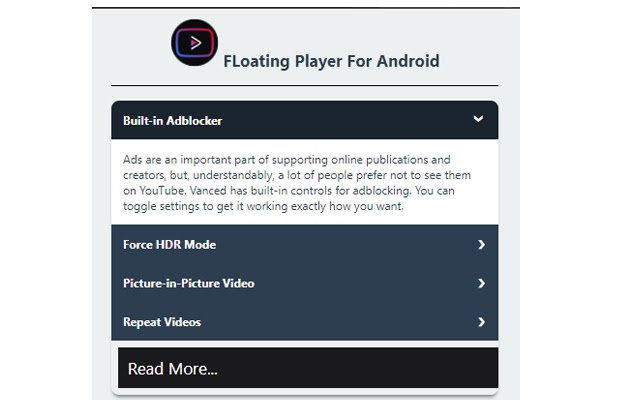 Vanced For Android  from Chrome web store to be run with OffiDocs Chromium online