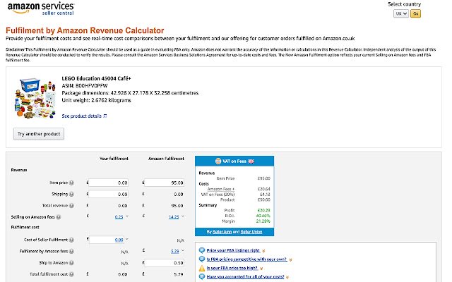 VAT on Fees  from Chrome web store to be run with OffiDocs Chromium online