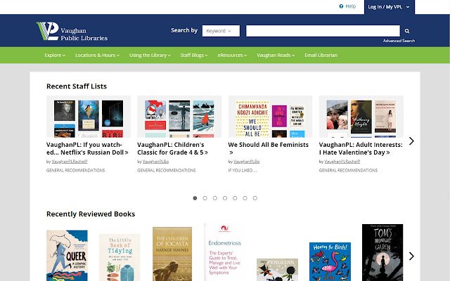 Vaughan Public Library Ansley Grove  from Chrome web store to be run with OffiDocs Chromium online