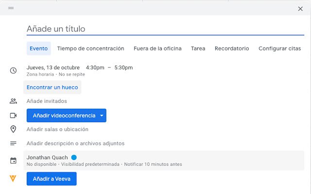 Las actividades de Veeva de la tienda web de Chrome se ejecutarán con OffiDocs Chromium en línea