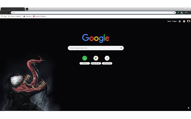 Tema Venom da loja virtual do Chrome para ser executado com OffiDocs Chromium online