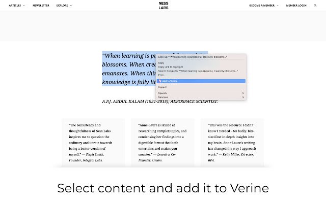 Verine  from Chrome web store to be run with OffiDocs Chromium online