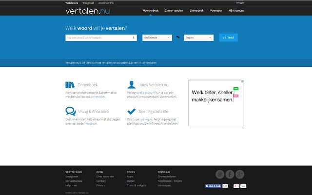 Vertalen.nu  from Chrome web store to be run with OffiDocs Chromium online