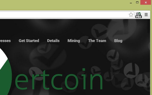 Vertcoin Price Ticker  from Chrome web store to be run with OffiDocs Chromium online