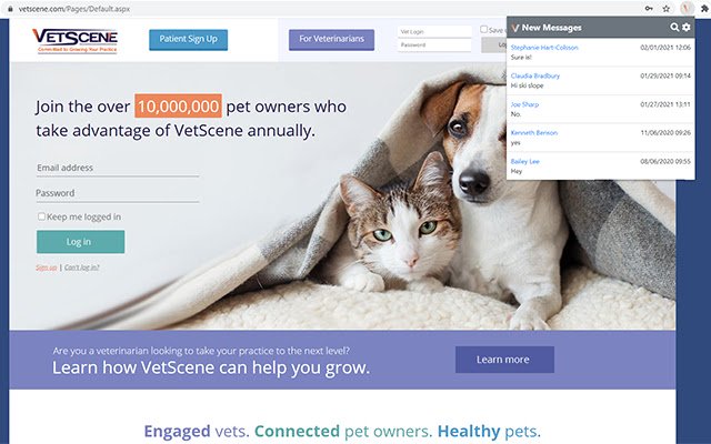 VetScene 2Way Text  from Chrome web store to be run with OffiDocs Chromium online