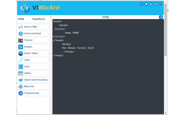 VfWizArd  from Chrome web store to be run with OffiDocs Chromium online