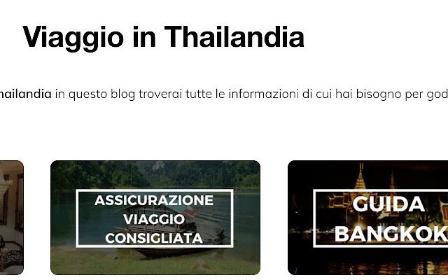 Viaggio Thailandia  from Chrome web store to be run with OffiDocs Chromium online