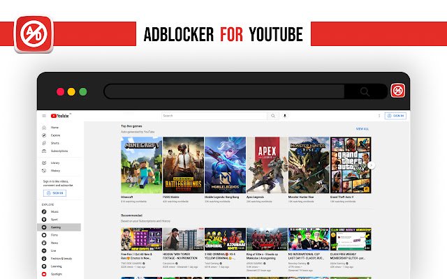 Video Ad Block Youtube  from Chrome web store to be run with OffiDocs Chromium online