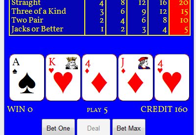 Video Poker  from Chrome web store to be run with OffiDocs Chromium online