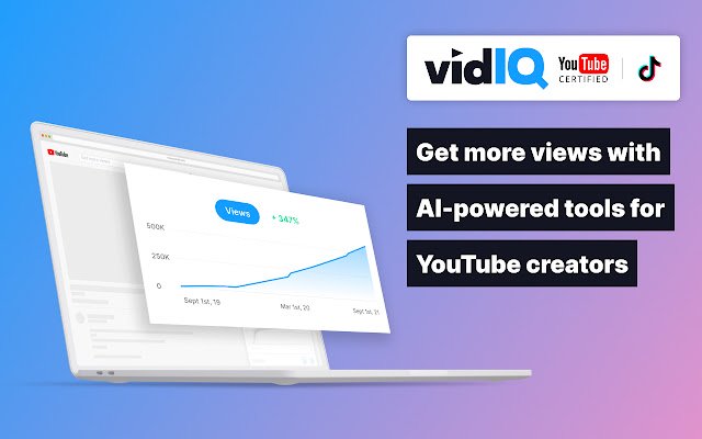 vidIQ Vision for YouTube  from Chrome web store to be run with OffiDocs Chromium online