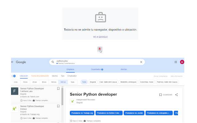 VK GOOGLE JOBS de Chrome web store se ejecutará con OffiDocs Chromium en línea