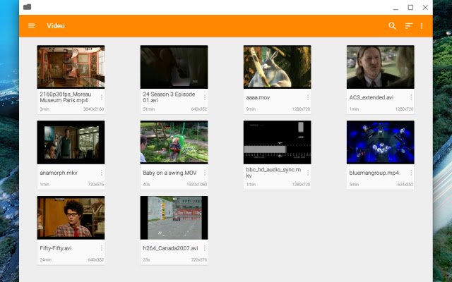 VLC  from Chrome web store to be run with OffiDocs Chromium online