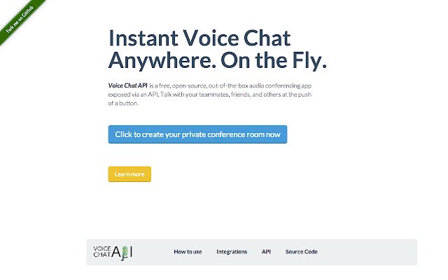 Voice Chat API  from Chrome web store to be run with OffiDocs Chromium online