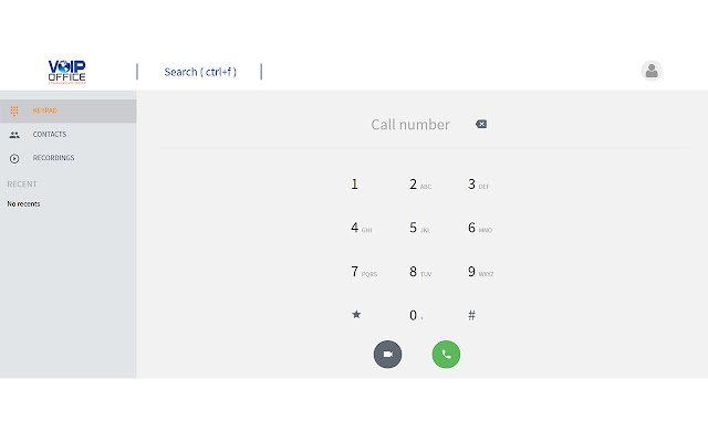 VoIP Office Web  from Chrome web store to be run with OffiDocs Chromium online