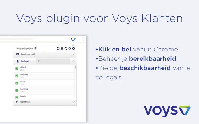 Voys plugin  from Chrome web store to be run with OffiDocs Chromium online