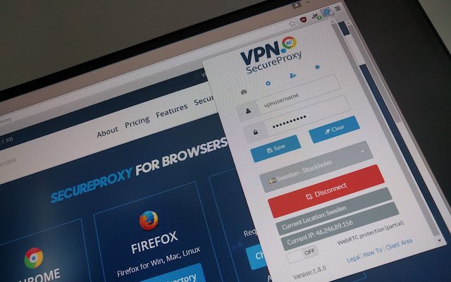 Chrome Web ストアの VPN.AC SecureProxy を OffiDocs Chromium オンラインで実行する