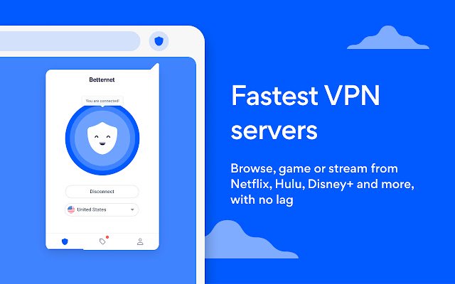 VPN Free Betternet Unlimited VPN Proxy  from Chrome web store to be run with OffiDocs Chromium online