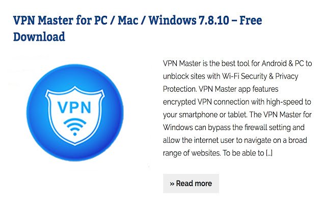 VPN Master  from Chrome web store to be run with OffiDocs Chromium online