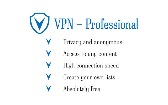 VPN Professional Free Unlimited VPN Proxy  from Chrome web store to be run with OffiDocs Chromium online